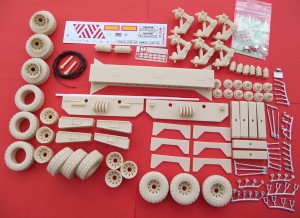 KFS 1/24 模組互換式拖板尾車 3軸 乘載板台模組